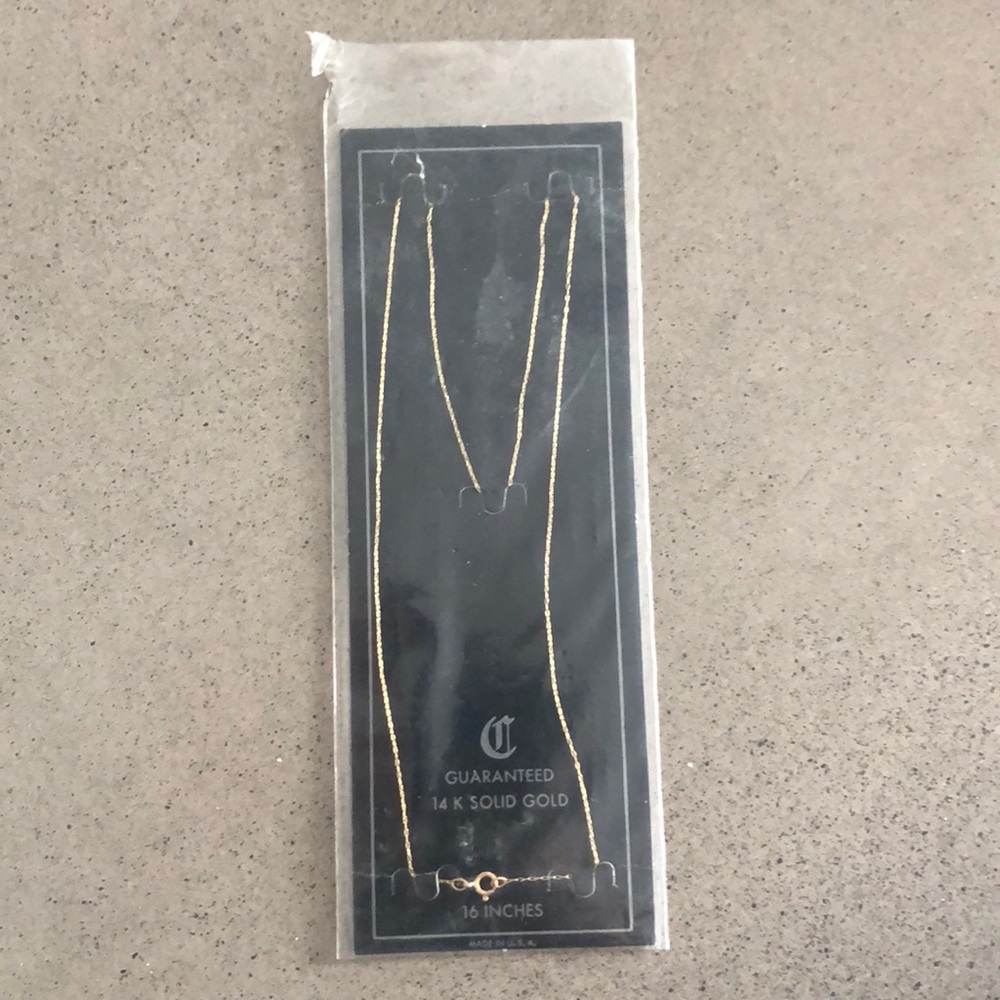 Thing gold chain 16"